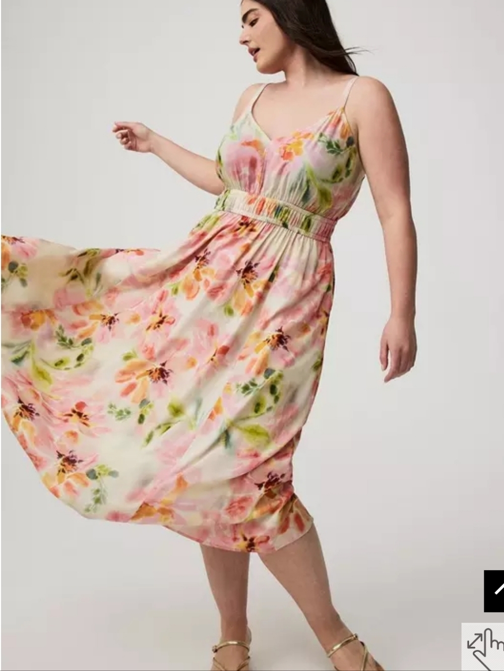 Torrid Midi V-Neck Dress